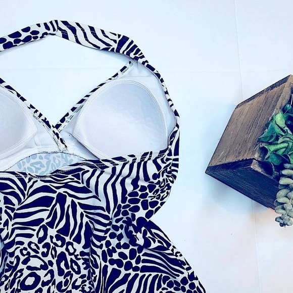 MERONA Animal Print Halter Swim Top - Picture 8 of 8